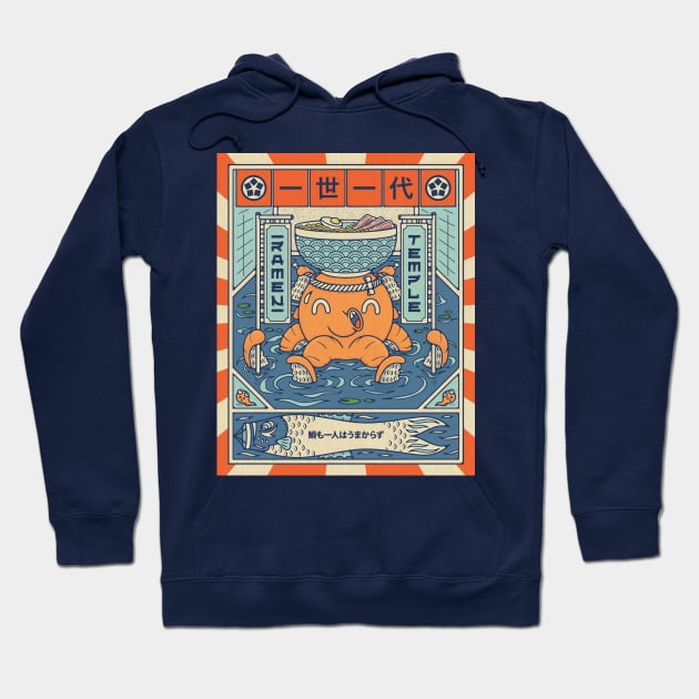 Octopus Ramen Temple Hoodie by RyanRagnini